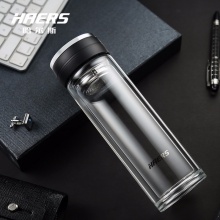 哈尔斯双层玻璃泡茶杯320ML LBL-320-111