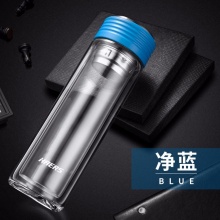 哈尔斯乐享双层玻璃杯350ML HBL-350-45