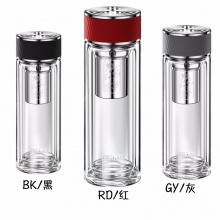 膳魔师高硼硅双层玻璃杯 400ml TCGA-400-D