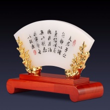 全锦珐琅彩屏风摆件创意琉璃工艺品  DS-DPF001