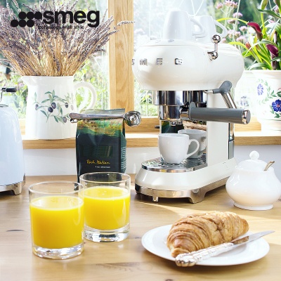 SMEG 泵压意式半自动咖啡机1L ECF01_咖啡机_家用电器_品牌产品定制_中 