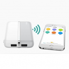 米力（MiLi）苹果手机U盘16g无线wifi个性创意iPhone10000毫安内置电池U盘充电宝二合一手机电脑两用一键备份安全加密 HB-D10