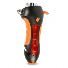 途马（TOURMAX）安全锤 汽车应急随车工具F960 破窗器手电安全带割刀口哨求援警示灯五合一