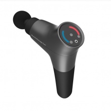 颈椎按摩器 筋膜枪肌肉放松器健身训练经膜抢按摩枪肩颈腿部腰部按摩仪器按摩棒锤按摩垫 柔和黑 简约潮流款+无线充电+单键触控