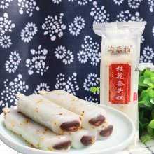 上海特产苏式桂花味红豆沙条头糕50g*8个老式中式糕点心麻薯糯米