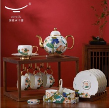 auratic国瓷永丰源 幸福礼-幸福和鸣18头多用茶具 中式家用茶具咖啡具礼品套装