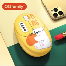 QQfamily 无线鼠标办公商务鼠标静音鼠标便捷鼠标男女生可爱笔记本电脑QQ鼠标省电 QM710
