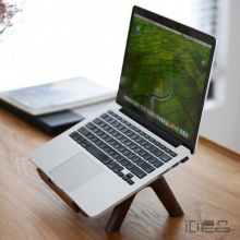 实木笔记本电脑支架苹果macbook桌面散热架木质增高底座托架