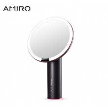 AMIRO 化妆镜子 LED带灯美容镜高清智能日光镜台式美妆镜 化妆补光专用