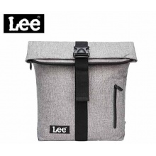 Lee包包 2021时尚简约双肩包男12英寸电脑旅行包经典帆布刺绣大容量背包潮牌