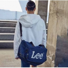 Lee斜挎包男士单肩包潮流男包大容量手提旅行包牛津布斜跨包学生运动旅行袋