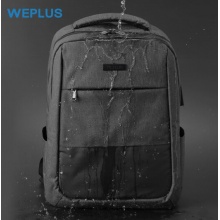 唯加（WEPLUS）双肩包男苹果电脑包15.6英寸商务笔记本背包女大容量休闲旅行包 WP1755