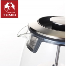 TOMIC/特美刻电热水壶 玻璃茶壶养生壶 多功能水果花茶壶 家用商务待客茶壶 1.5L 双盖