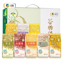 中粮金盈谷物纯粮2800g 小米燕麦黄豆粗粮八宝粥米杂粮大礼包