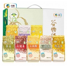 中粮金盈谷物纯粮2800g 小米燕麦黄豆粗粮八宝粥米杂粮大礼包