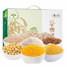 中粮金盈谷物纯粮2800g 小米燕麦黄豆粗粮八宝粥米杂粮大礼包