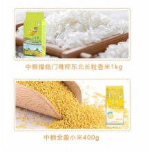 中粮福临门防暑降温大礼包绿豆小米薏仁米杂粮礼盒 D型 3598g
