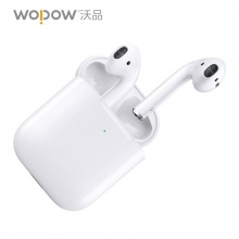 沃品（WOPOW）AirBass 无线蓝牙耳机长续航入耳式真无线跑步运动双耳白色