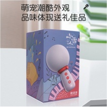 唱多多 小雪人麦克风 无线蓝牙麦克风双人合唱喇叭麦音响一体话筒变音器手机电脑唱歌家庭K歌直播无线话筒 小雪人麦克风 雪绒版
