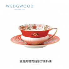 WEDGWOOD玮致活漫游美境杯碟骨瓷欧式咖啡茶杯碟礼盒套装 瑰丽东方杯碟