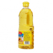 鲁花压榨葵花仁油900ml物理压榨家庭装食用油小瓶装