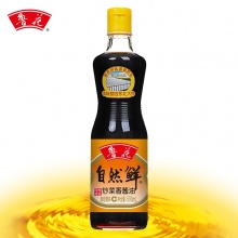 鲁花自然鲜炒菜香酱油500ml 调味油特级生抽 厨房调味品 家用