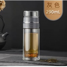 富光轩雅泡茶师双层玻璃杯290ml