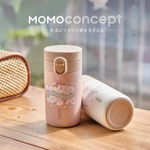 日本MOMO桃子概念轻量保温杯樱花限定款410ml
