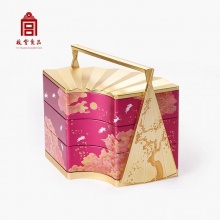 故宫食品朕的心意宝扇盒月饼礼盒