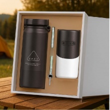 OPUS岩石保温杯+露营灯音箱礼盒套装